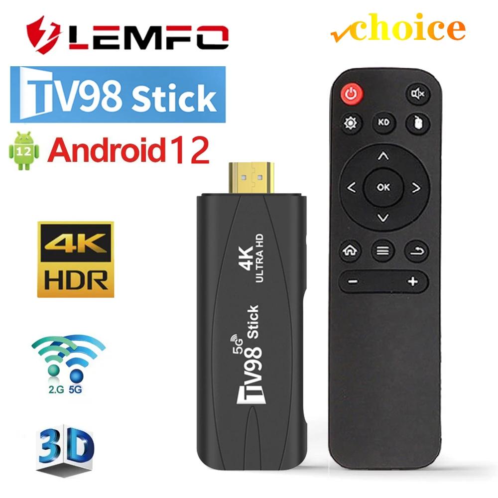 LEMFO ̴ TV ƽ, ȵ̵ 12 , 8K , 4K , 6 3D TV ڽ, 2.4G  5G ٵ ʸ   ڽ, 2GB, 16GB, TV98
